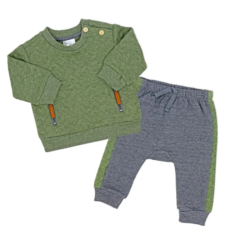 2 Piece Quilted Jogger SET