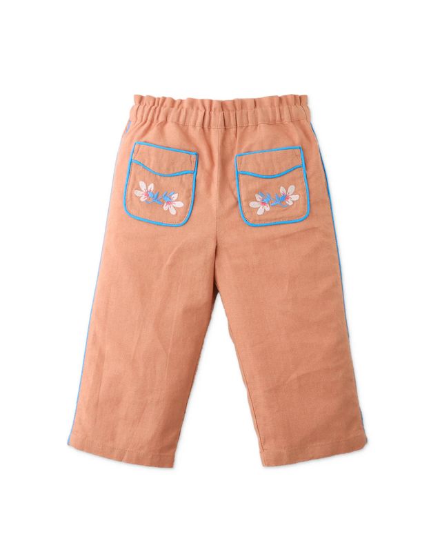  AUBREY PANTS WITH EMBROIDERY ON POCKETS 
