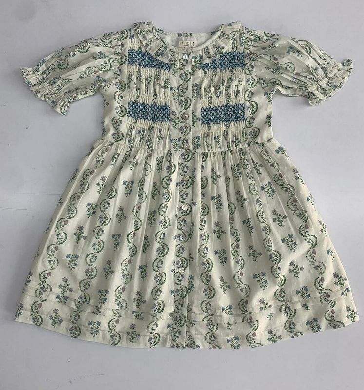 IVY DRES - FLORAL VINE PRINT