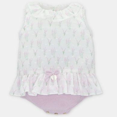 Short Romper Flouncy Neck Mawl