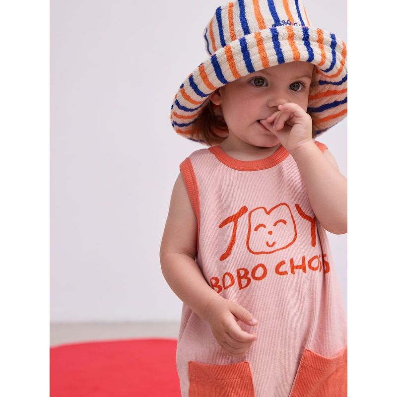 Smiling Baby Pink Playsuit