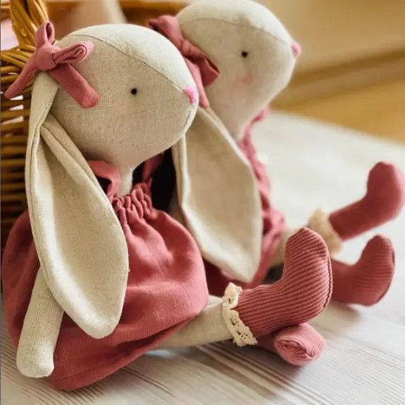 Handmade Rag Doll Bunny
