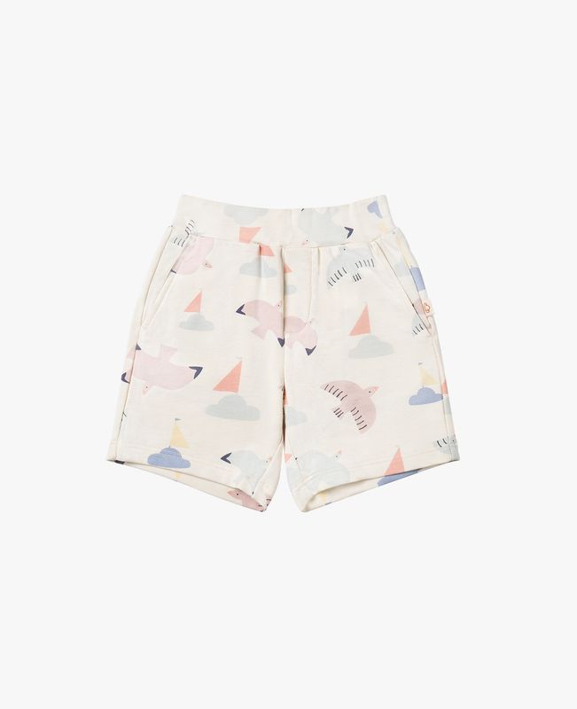 French Terry Patterned Shorts
