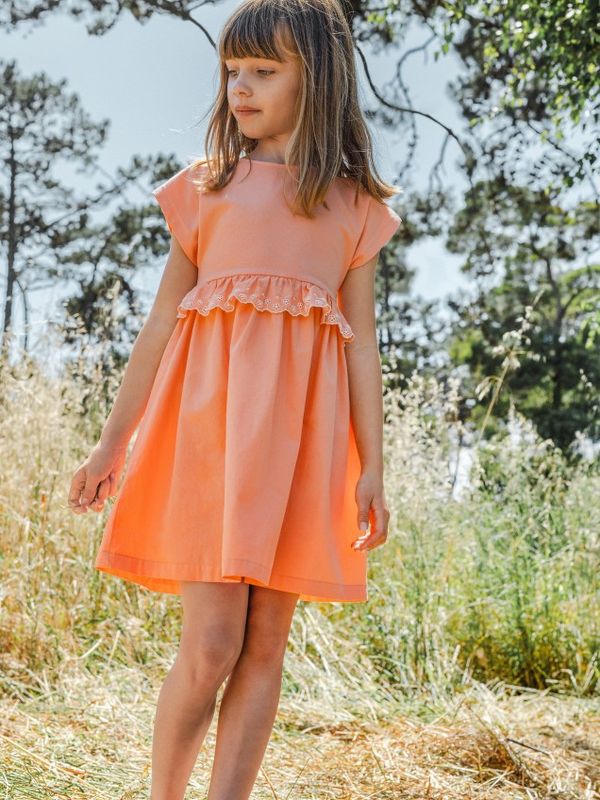 Dress English embroidery