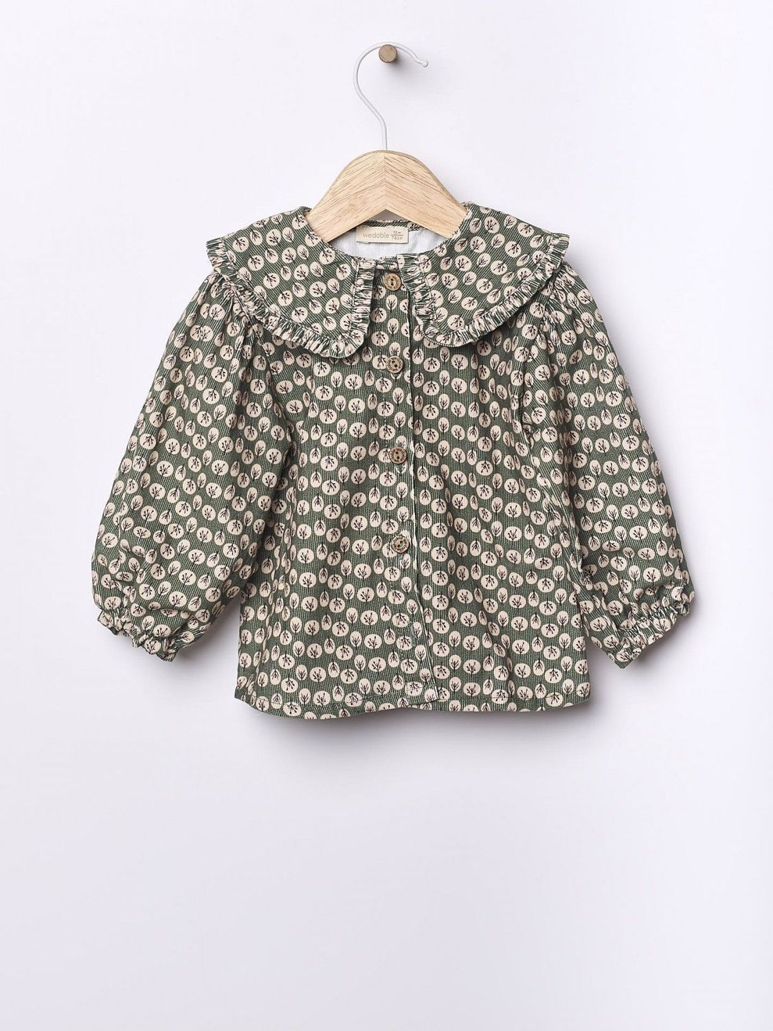 Floral bombazine blouse