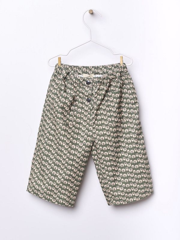 Floral bombazine trousers