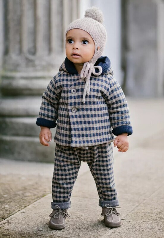 KNIT NEWBORN COAT "TRISTANA