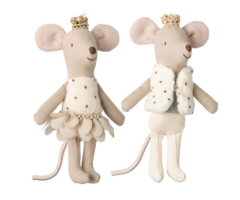 Royal twins mice, Little sister and brother in box