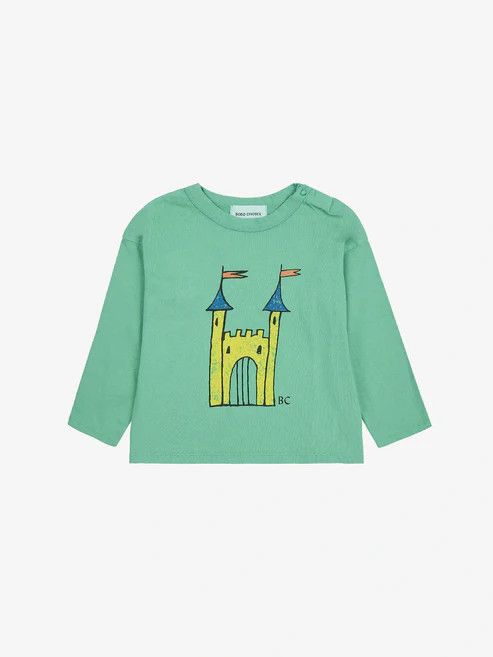  Bobo Choses Baby Tee's, Color: Faraway Castle T-shirt, Size: 12m