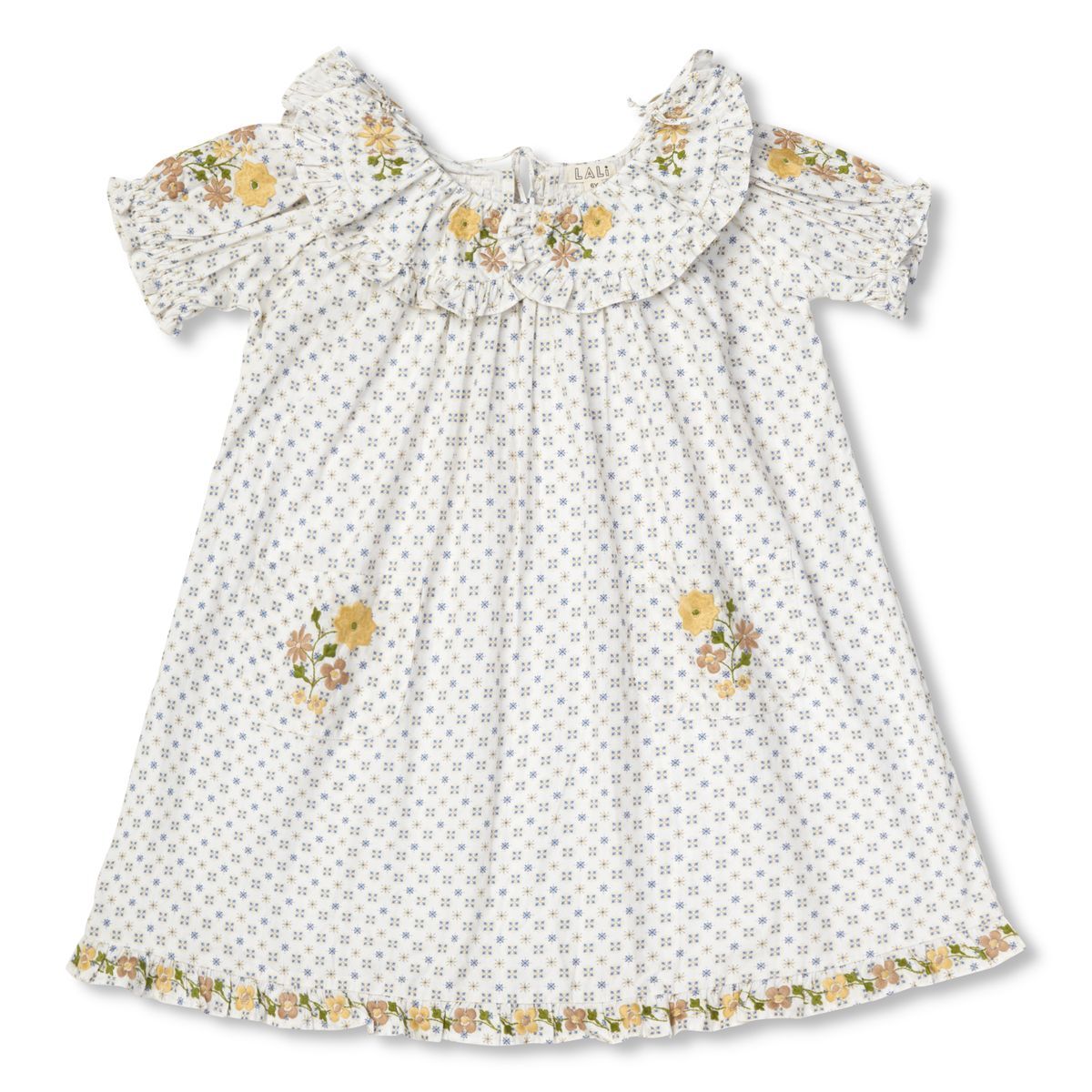 Belle Dress in Tile Print