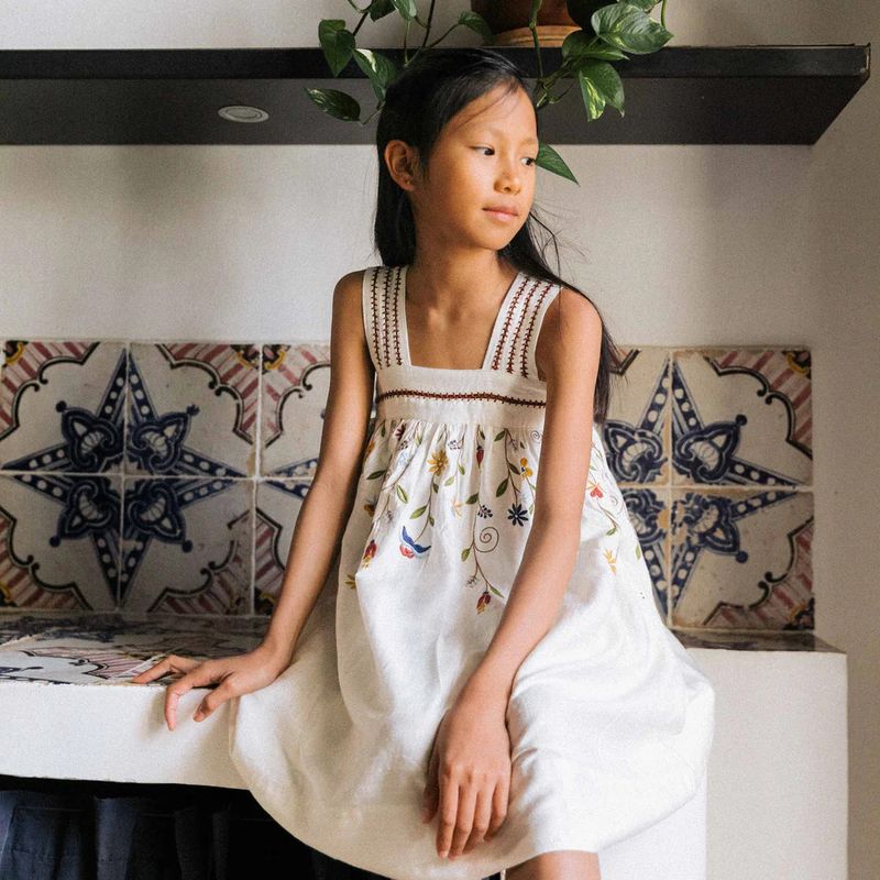 Siena Dress in Opaline Silk