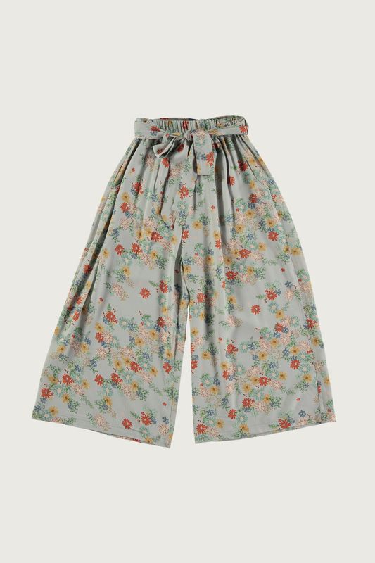 Floral Clouds Print Wide Shoulder Tie Strap