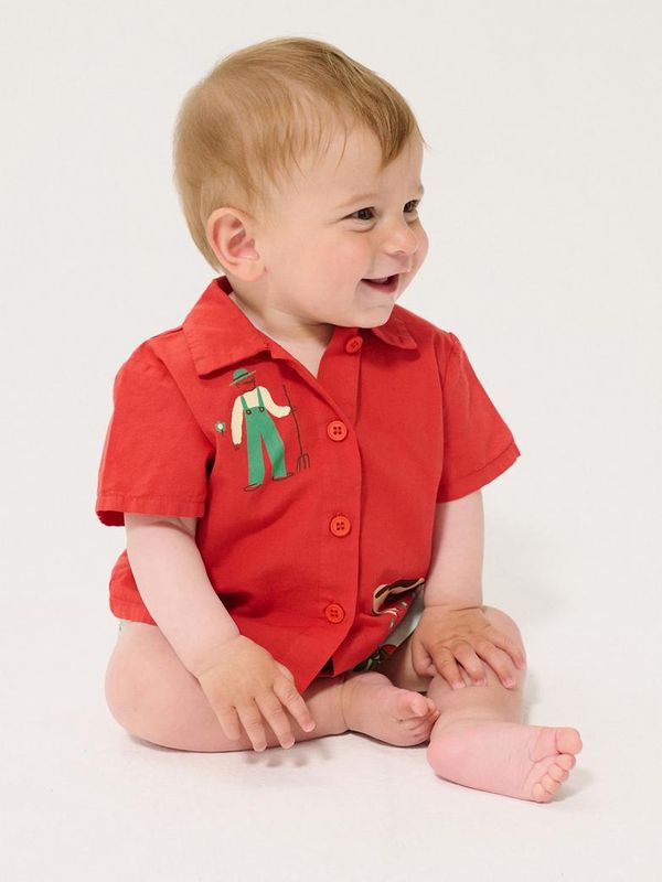 Farm adventure woven shirt-Baby