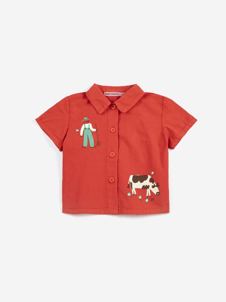 Farm adventure woven shirt-Baby