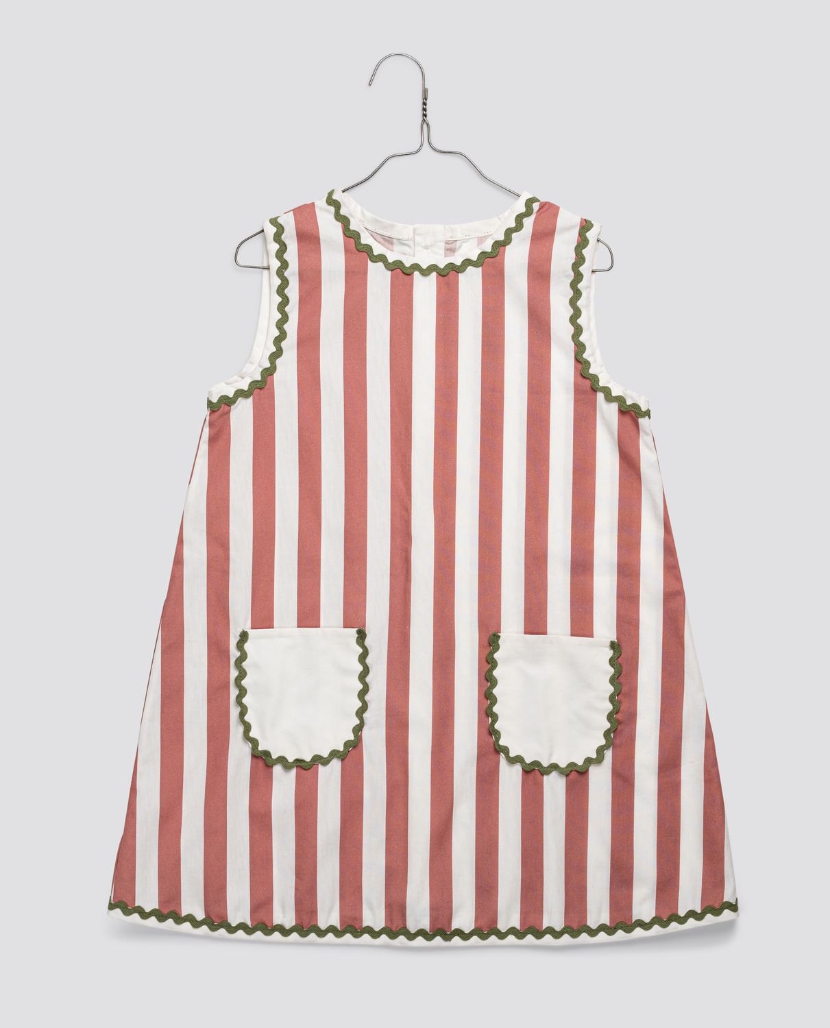 Hannah Dress - Raspberry Stripe
