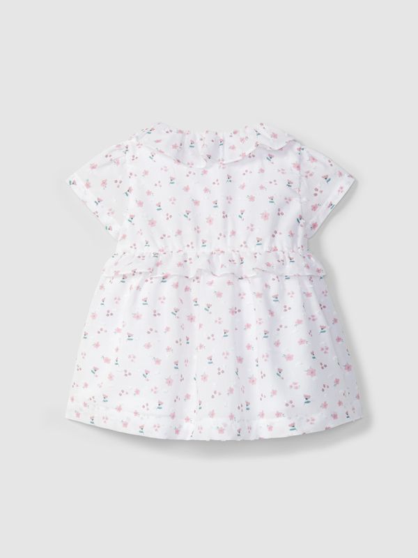 Floral print plumeti dress