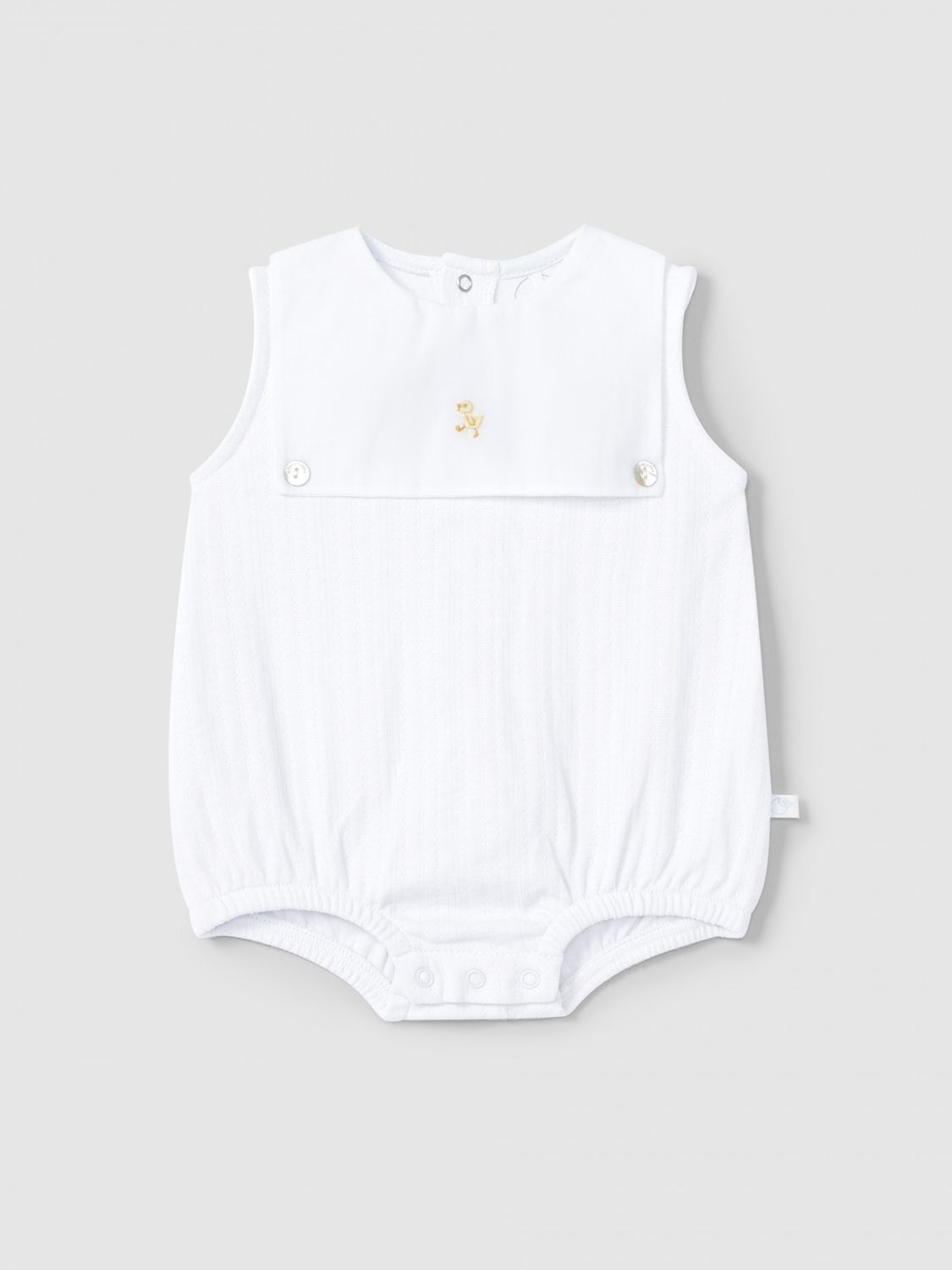 Shortie in organic cot embroidered 1m&amp;3m