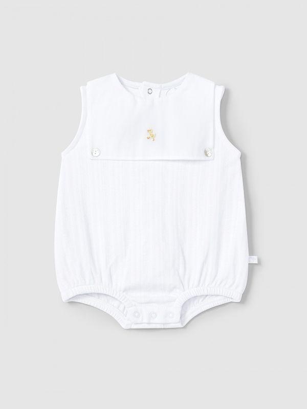 Shortie in organic cot embroidered 1m&amp;3m