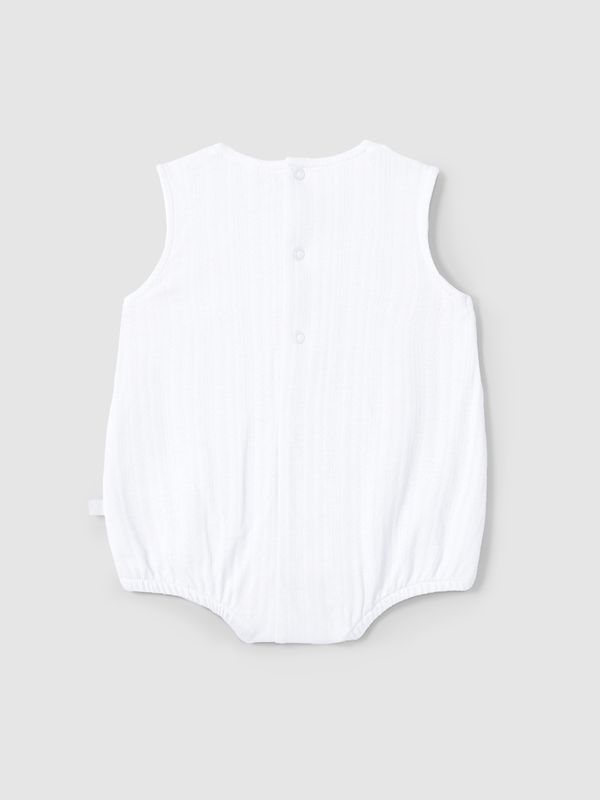 Shortie in organic cot embroidered 1m&amp;3m