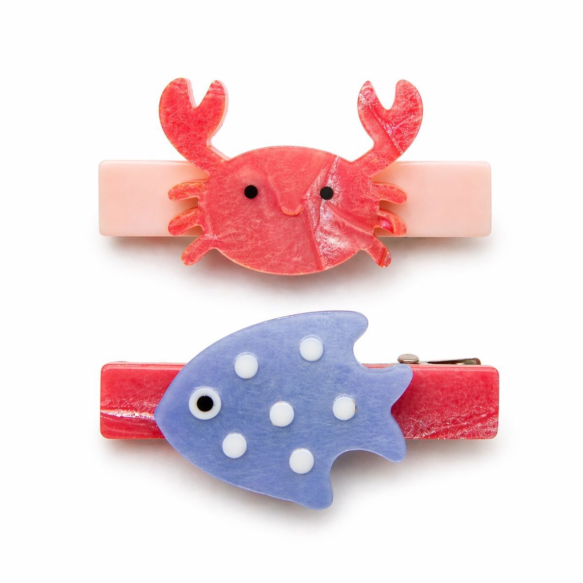 Fun Hair Clips L&amp;R, Color: Crab, Size: 0/S