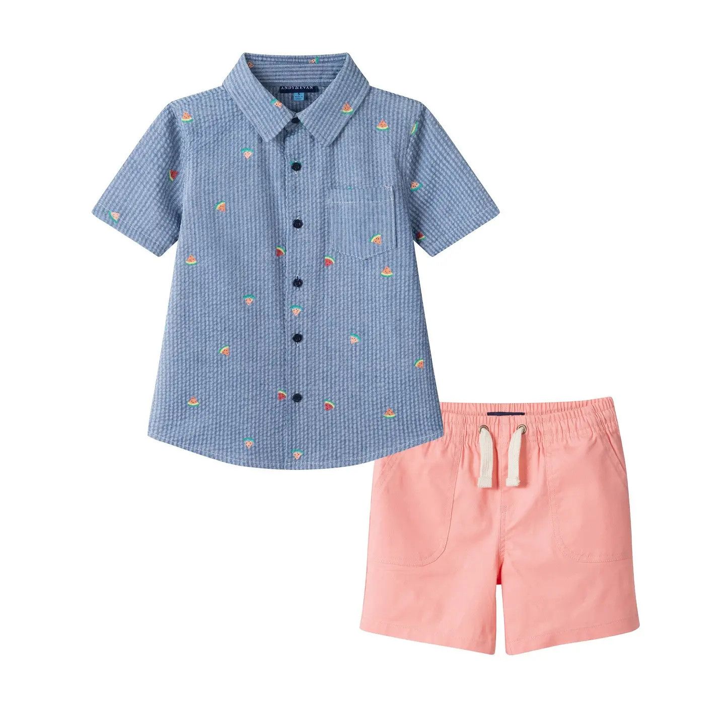 Boys Seersucker Set | Watermelon