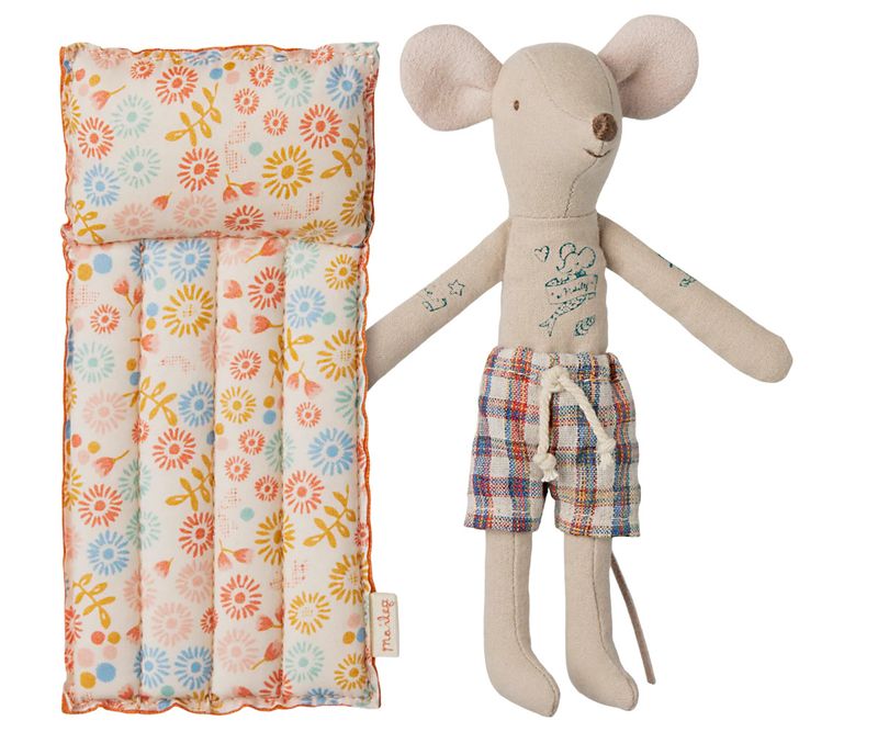 Beach mouse with air mattress, Dad - Flower
