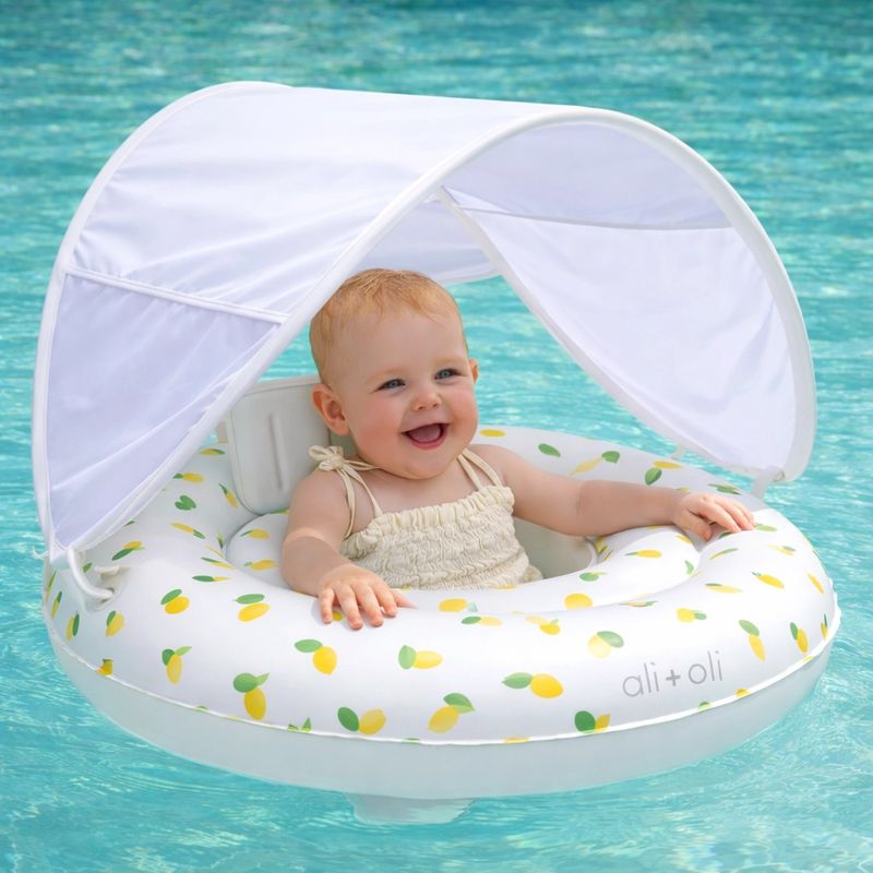 Baby Swim Seat with Sun Canopy