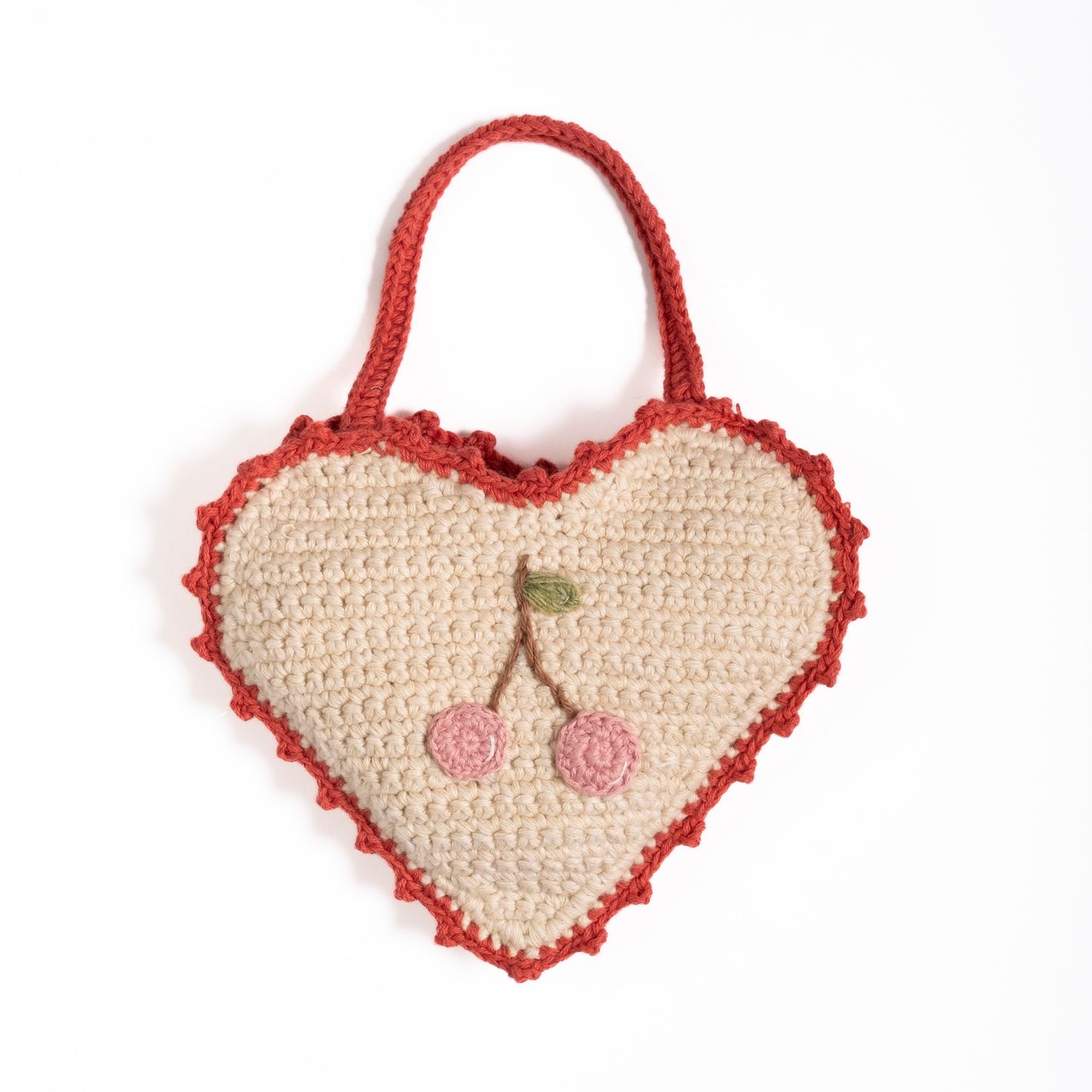 CROCHET PURSE -CHERRY BLOOM