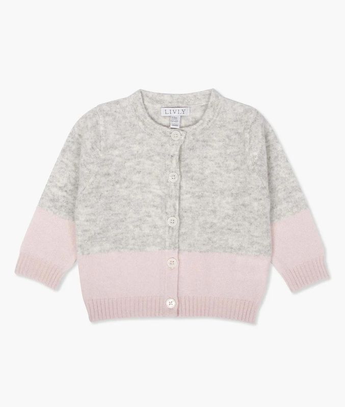 Round Neck Cashmere Cardigan * SET