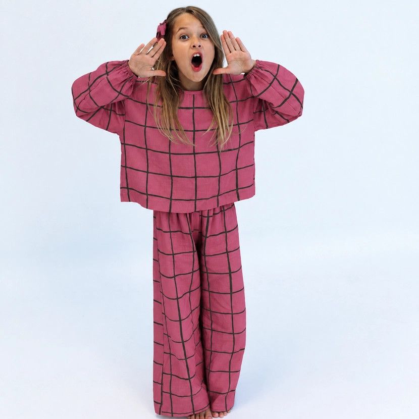 Maya Set / Plaid Pink