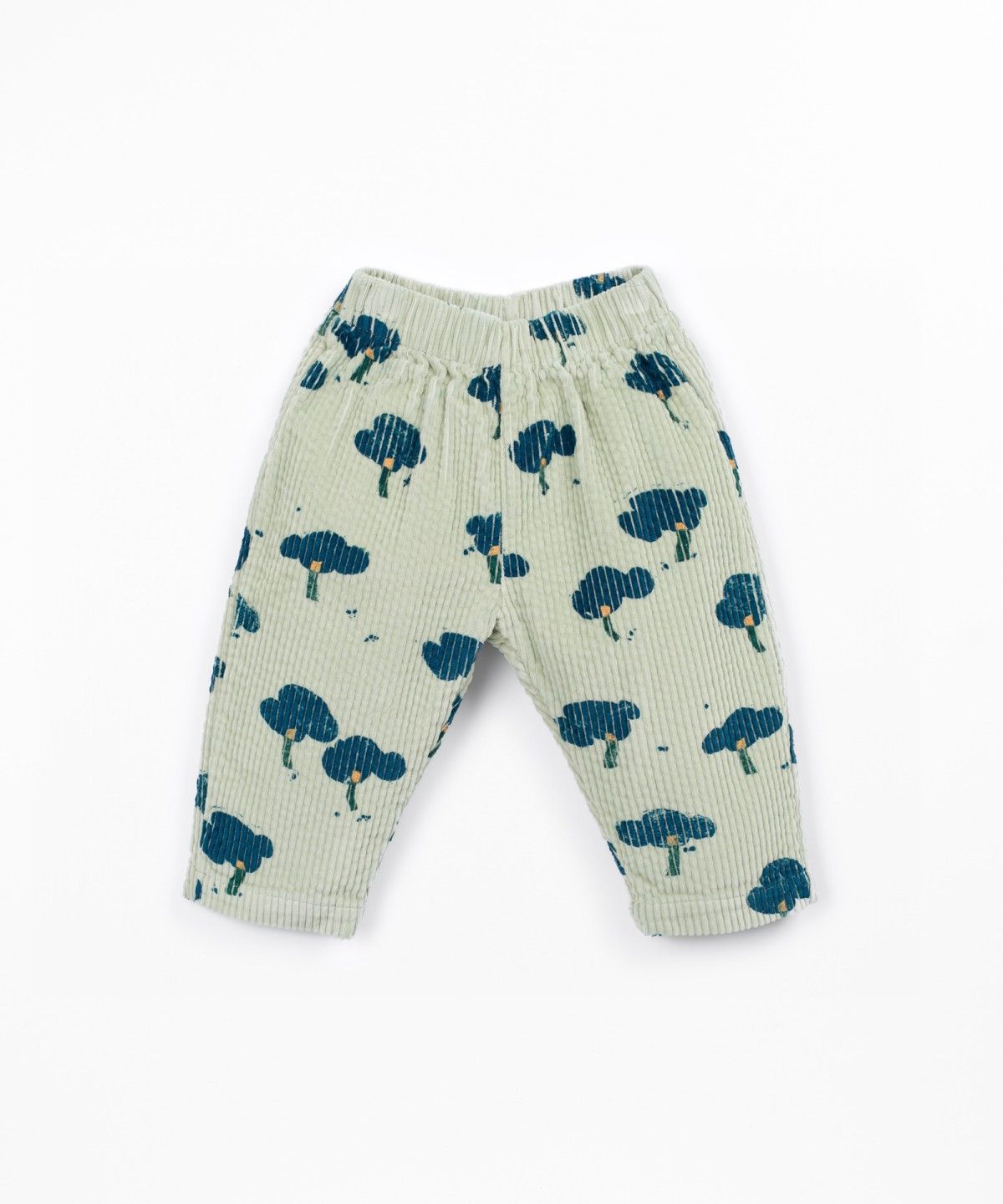 Corduroy trousers with pocket-Light Green clove