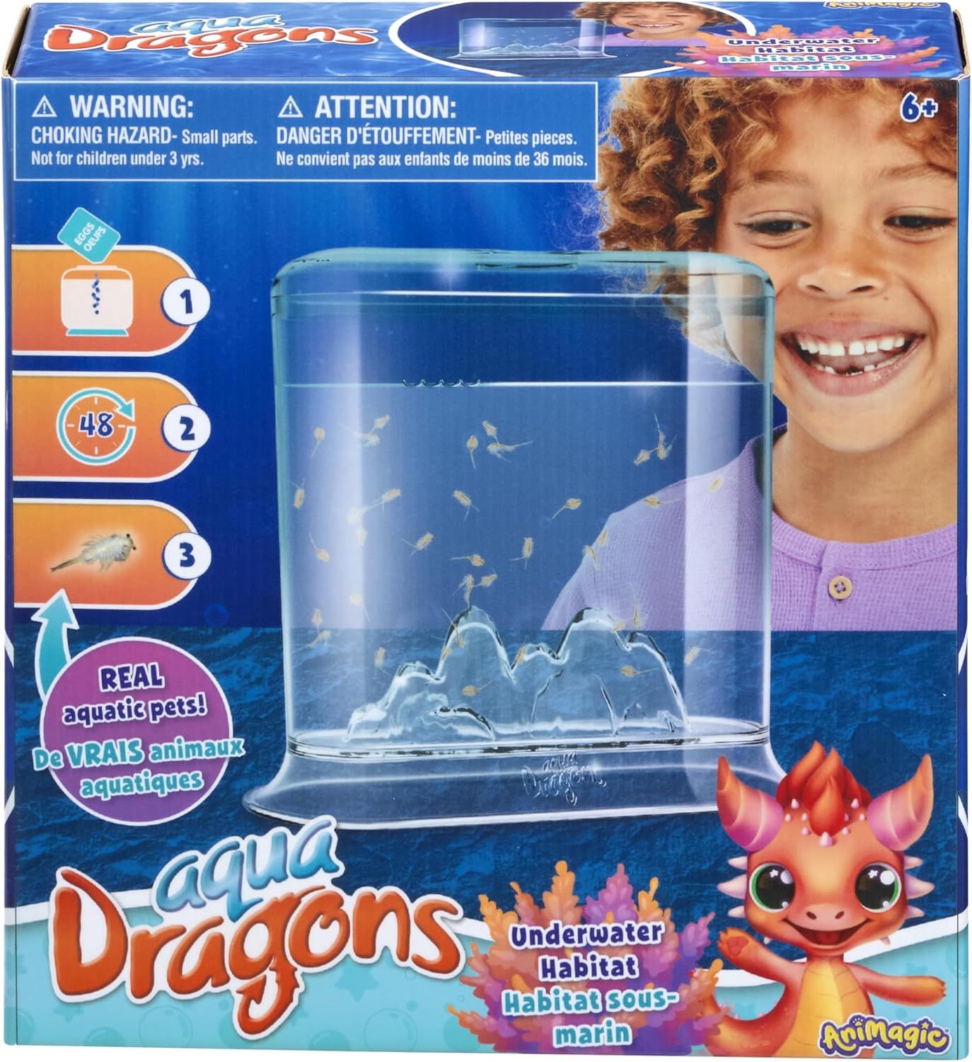 Animagic Aqua Dragons Hatch 'n' Grow Basic Tank-Ecosystem