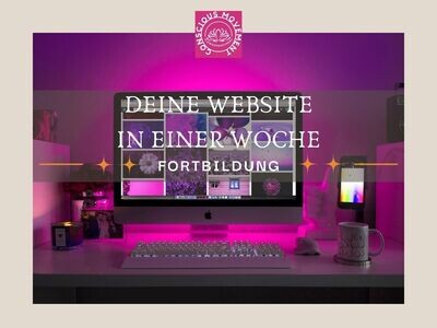 (Online) Marketing für Anfänger: DEINE WEBSITE – IN EINER WOCHE ERSTELLT
23.05. 19-21 Uhr und 30.05.10-16 Uhr