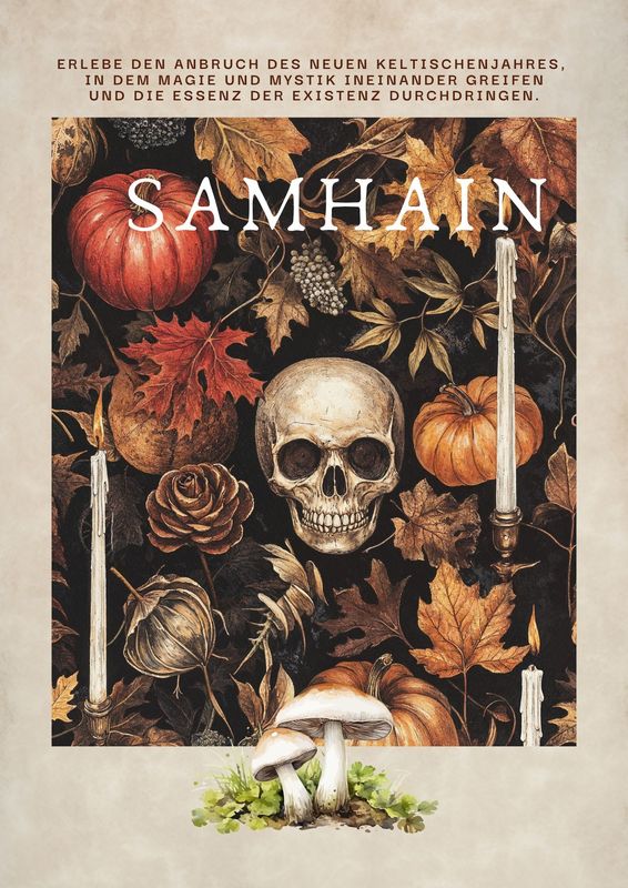 Samhain-Bundle: Workbook, Tarot-Legungen, Jahreskreisfestkarten