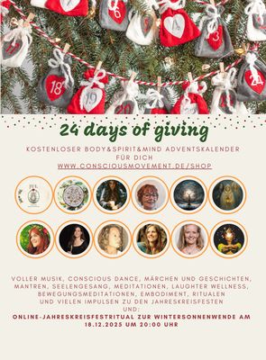 24 Days of giving - Adventskalender 24 Days of giving - Adventskalender