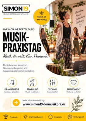 (Live und Online) Musik-Praxistag Fortbildung fĂĽr Coaches und SeminaranbieterInnen 01.11.2026 (Live und Online) Musik-Praxistag Fortbildung fĂĽr Coaches und SeminaranbieterInnen 01.11.2026