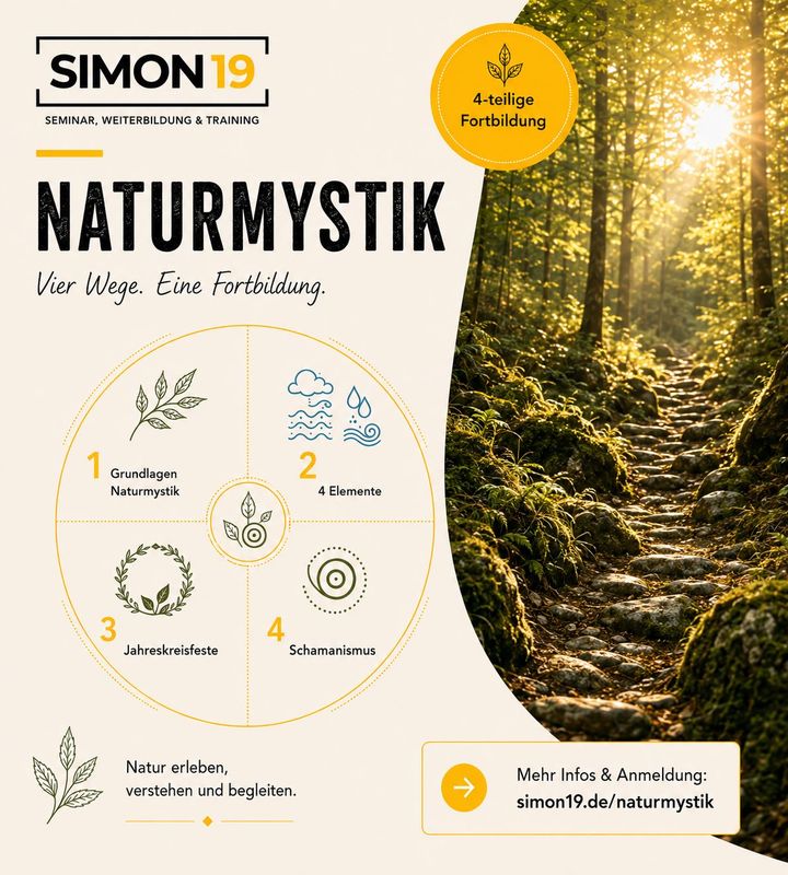(Live und Online) Naturmystik  Fortbildung für Coaches und SeminaranbieterInnen 2027