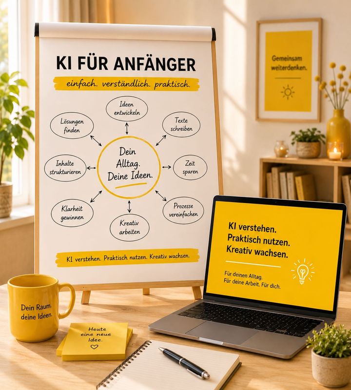 (Live und Online) Marketing für Anfänger: Künstliche Intelligenz für Anfänger 01.10.2026 15:00-18:00 Uhr