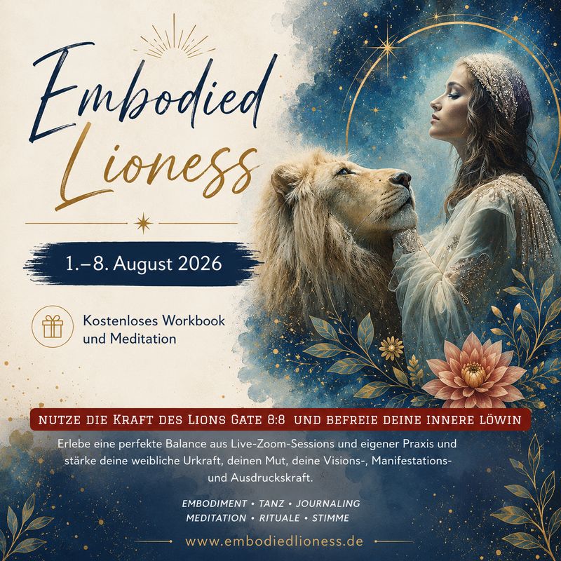 Dein Geschenk zum Lions Gate Portal und Embodied Lioness Experience vom 01.08.2026 - 08.08.2026