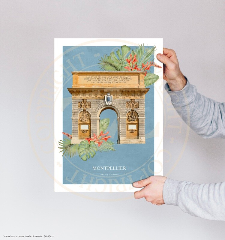 Affiche "Arc de Triomphe" - (sans cadre)