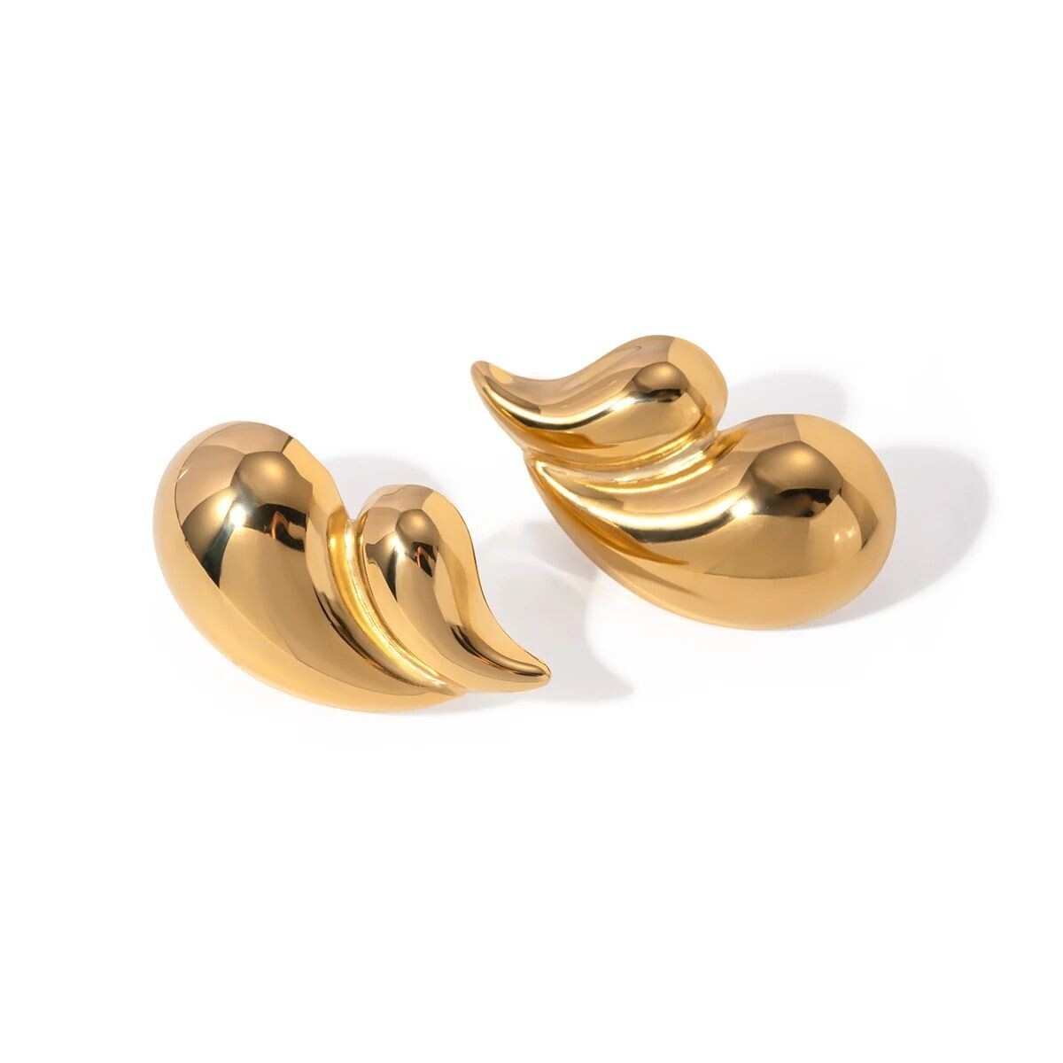 Double Tear Drops - Earrings