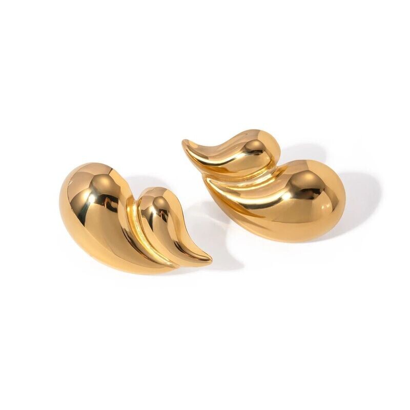 Double Tear Drops - Earrings