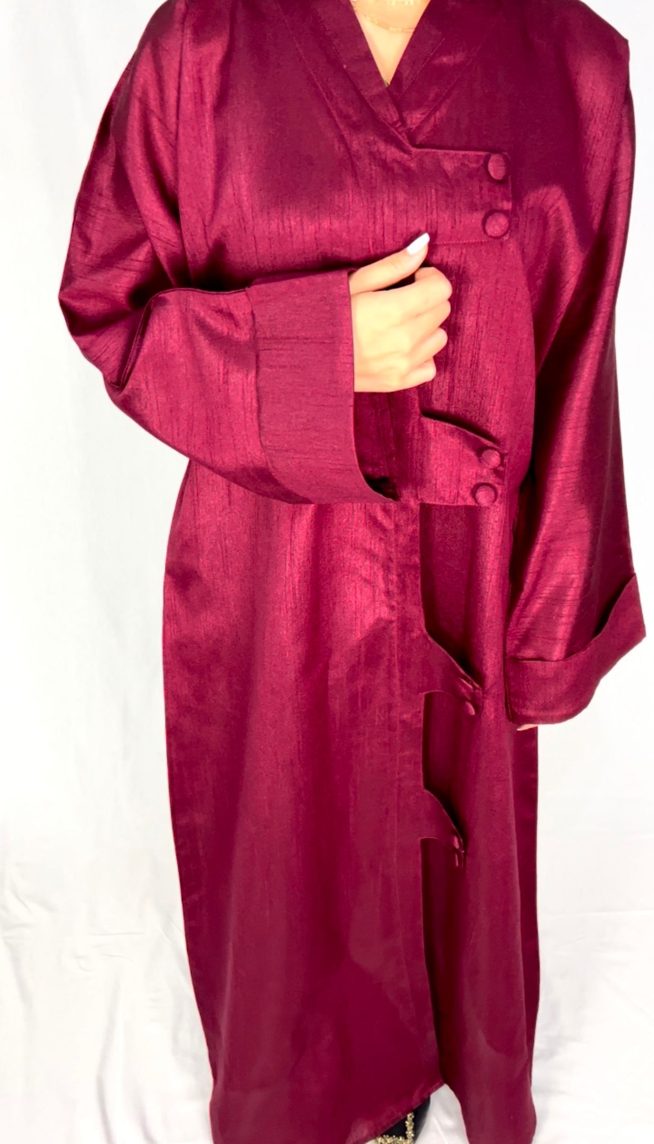 Drop 1 - Dark Red Abaya
