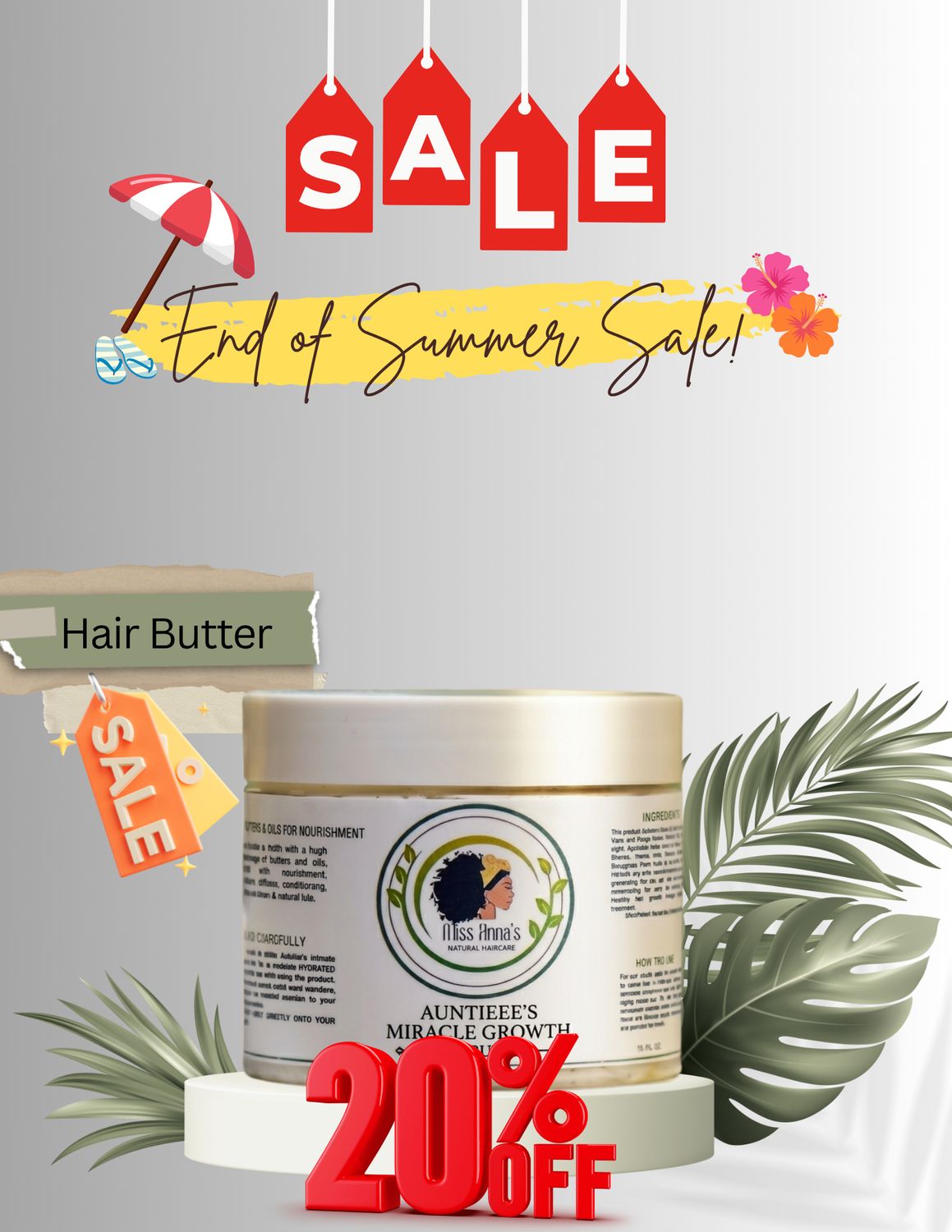 Auntieee's Miracle Growth Hair Butter