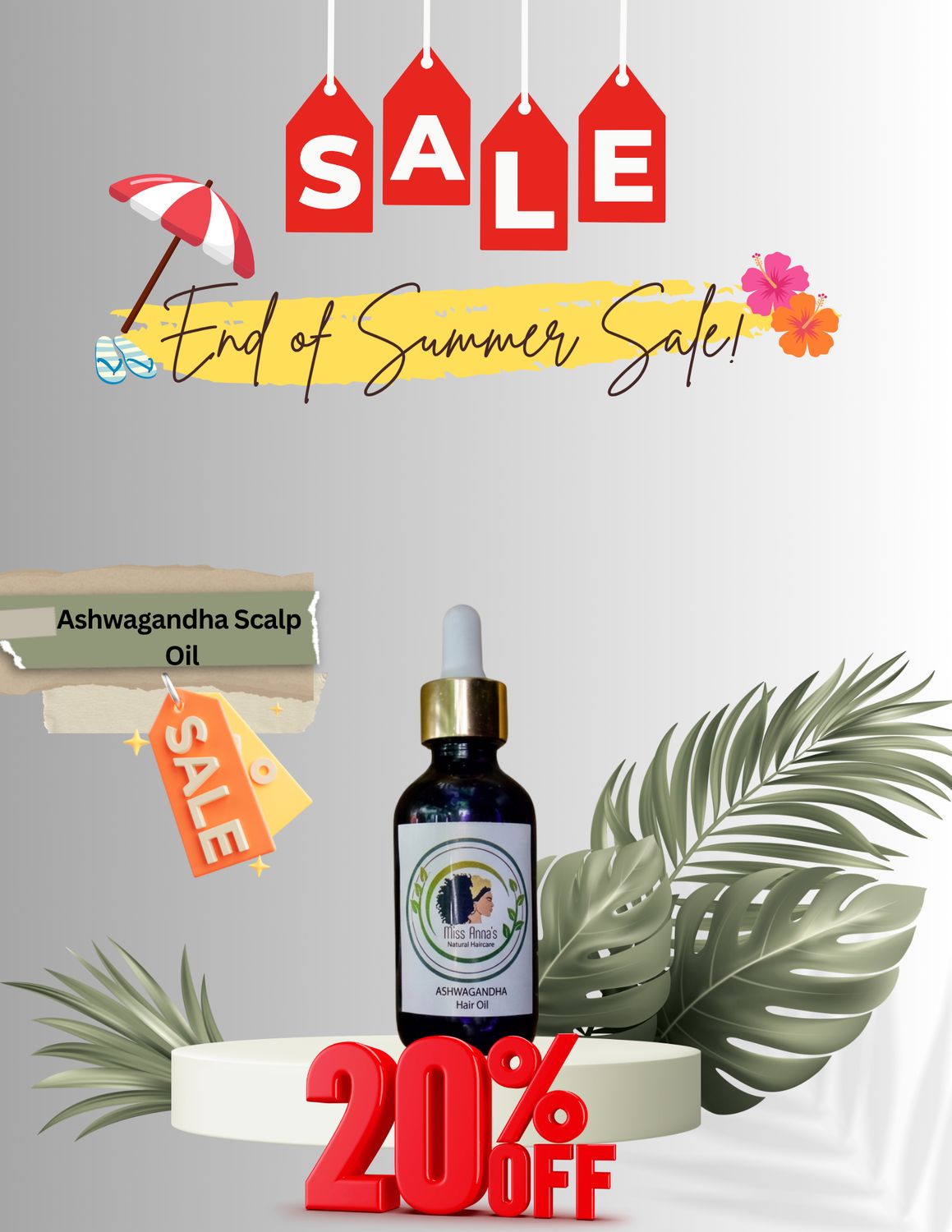 Ashwagandha Hair Growth Booster Oil