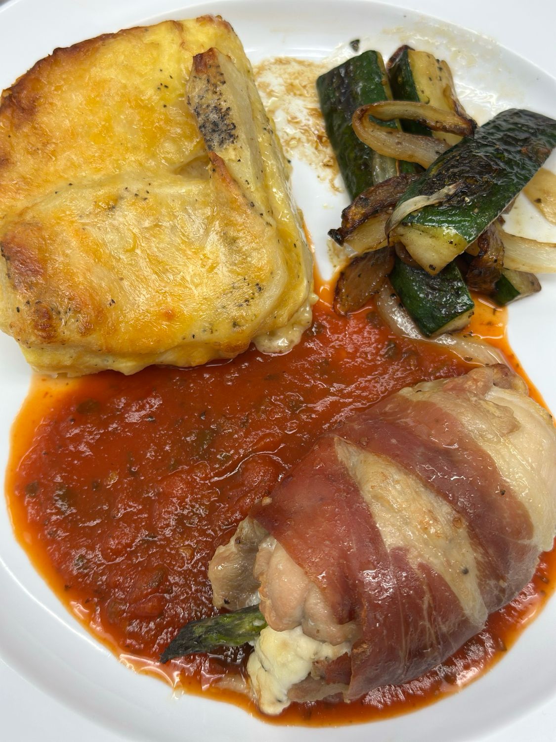 Prosciutto-Wrapped Chicken Stuffed with Boursin &amp; Asparagus
