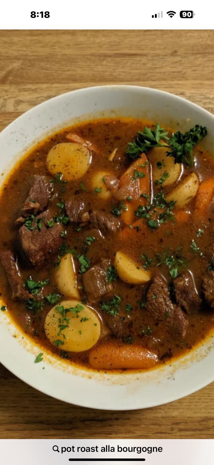 Pot Roast alla Bourguignonne