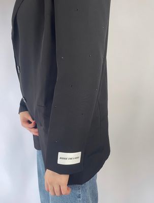 RHINESTONE BLAZER - ZWART