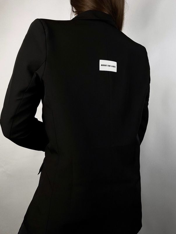 CLASSIC BACK BLAZER - ZWART