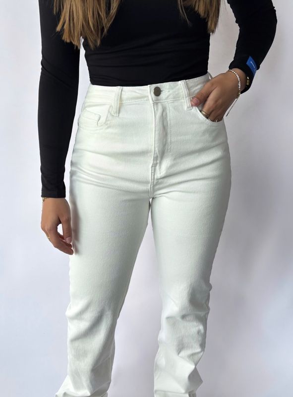 TALL JEANS STRAIGHT - WIT